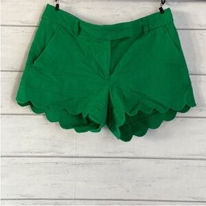 J. Crew Green Linen Blend Shorts
